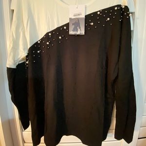 Embellished Long Sleeve Top